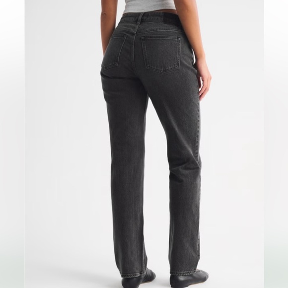 Abercrombie & Fitch Black Straight Leg Jeans - Picture 4 of 7